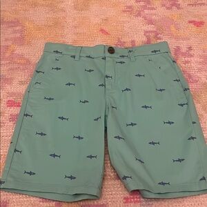 Cat & Jack Green Shark Print Shorts